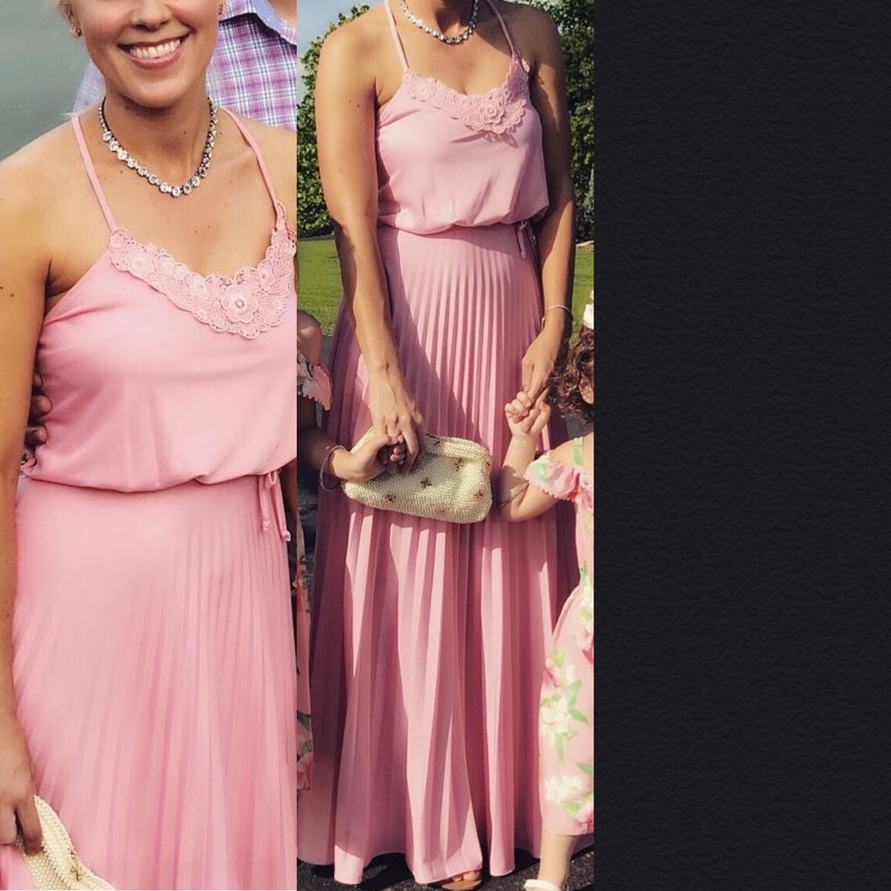 Vintage pink maxi dress